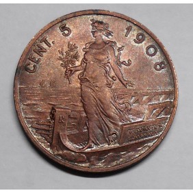 5 Centesimi 1908