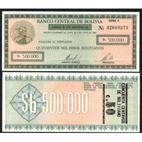 BOLIVIA 50 Centavos on...