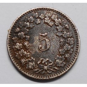 SWITZERLAND 5 Rappen 1902
