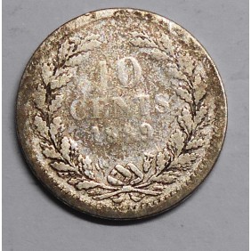 NETHERLANDS 10 Cents 1889 AG