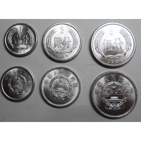 CHINA Set coins 1983/97