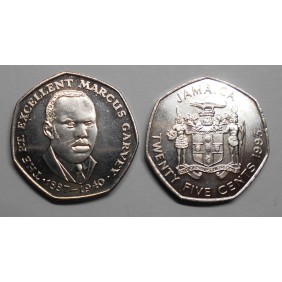 JAMAICA 25 Cents 1993 M....