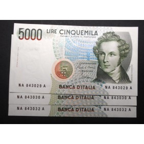 n.5000 Lire Bellini 1985...