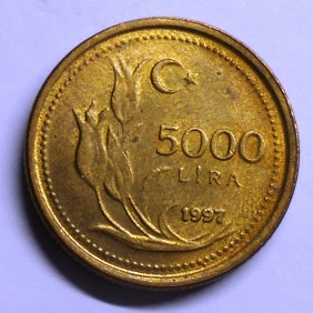 TURKEY 5000 Lira 1997