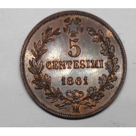 5 Centesimi 1861M
