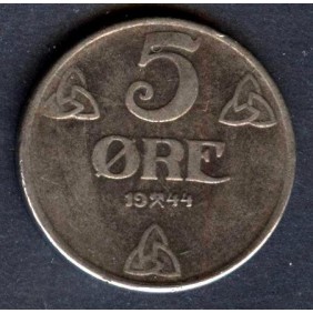 NORWAY 5 Ore 1944