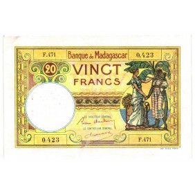 MADAGASCAR 20 Francs 1937