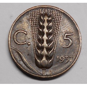 5 CENTESIMI SPIGA 1937