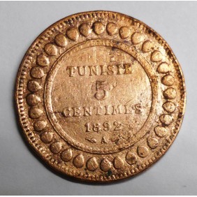TUNISIA 5 Centimes 1892