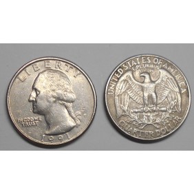 USA Washington Quarter 1991 P
