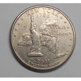 USA 1/4 Dollar 2001 P New York