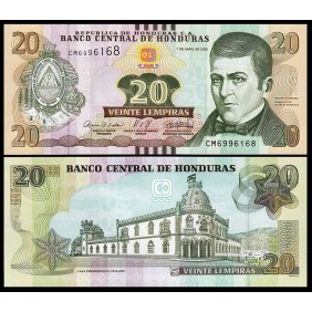 HONDURAS 20 Lempiras 2022