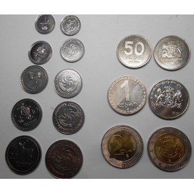 GEORGIA Set 8 Coins 1993/2006