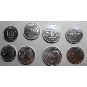 INDONESIA Set 3 Coins 1 2 5...