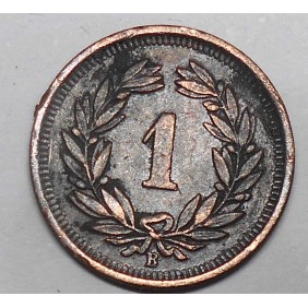 SWITZERLAND 1 Rappen 1912