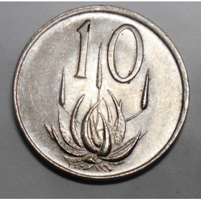 SOUTH AFRICA 10 Cents 1977