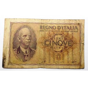 5 Lire 1940 Dittatura Fascista