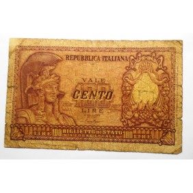 100 Lire 31.12.1951 ITALIA...