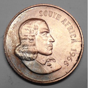SOUTH AFRICA 2 Cents 1966...