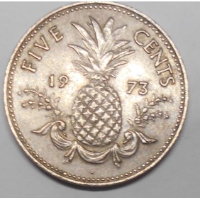 BAHAMAS 5 Cents 1973