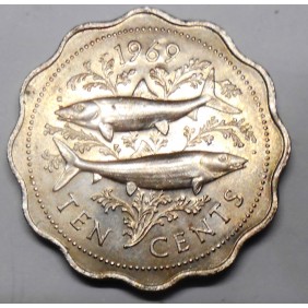 BAHAMAS 10 Cents 1969