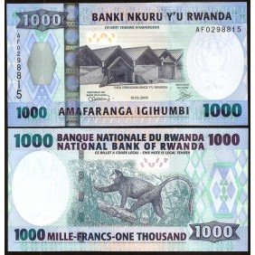 RWANDA 1000 Francs 2008