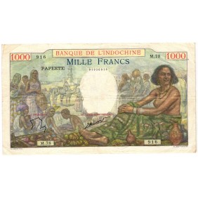 TAHITI 1000 Francs 1957