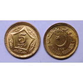 PAKISTAN 5 Rupees 2021