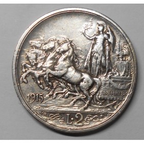 2 Lire 1915 QUADRIGA BRIOSA AG
