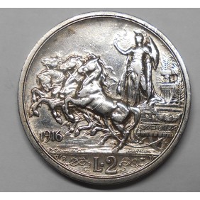 2 Lire 1916 QUADRIGA BRIOSA AG