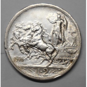 2 Lire 1916 QUADRIGA BRIOSA AG