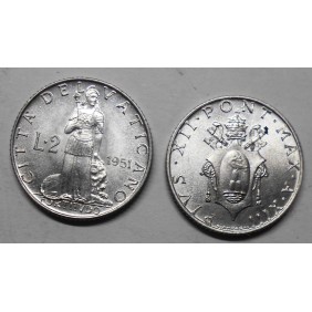 VATICANO 2 Lire 1951