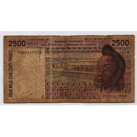 IVORY COAST (W.A.S.) 2500...