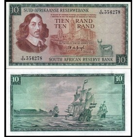 SOUTH AFRICA 10 Rand 1966