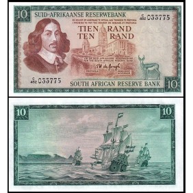 SOUTH AFRICA 10 Rand 1966