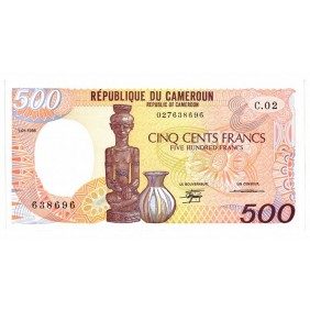 CAMEROUN 500 Francs 1986...