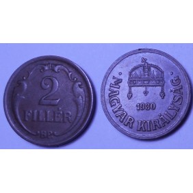 HUNGARY 2 Filler 1930
