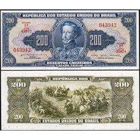 BRAZIL 200 Cruzeiros 1961