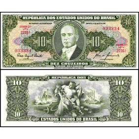 BRAZIL 10 Cruzeiros 1953-60