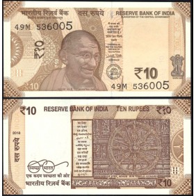 INDIA 10 Rupees 2018 Plate...