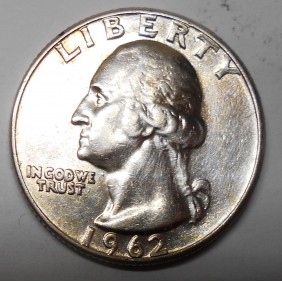 USA Washington Quarter 1962 AG