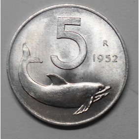 5 Lire 1952 FDC