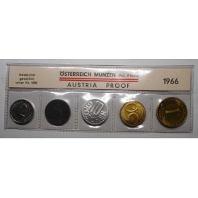 AUSTRIA Set Coins 1966 PROOF