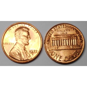 USA 1 Cent 1972 S Lincoln...