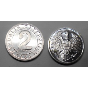 AUSTRIA 2 Groschen 1964 PROOF