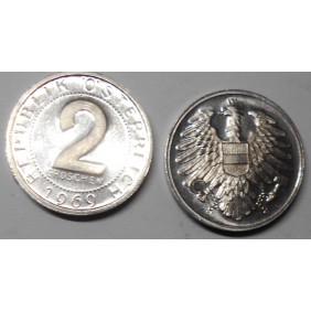 AUSTRIA 2 Groschen 1969 Proof