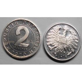 AUSTRIA 2 Groschen 1970 Proof