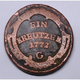 AUSTRIA 1 Kreuzer 1772 G
