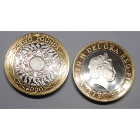 GREAT BRITAIN 2 Pounds 2000...
