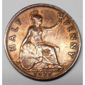GREAT BRITAIN 1/2 Penny 1929
